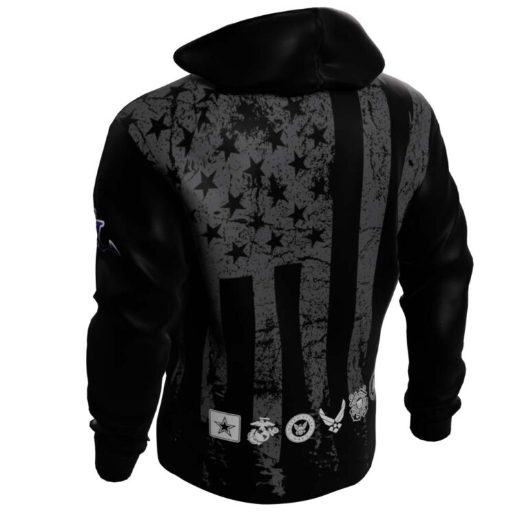 4 The Fallen - Faded Flag Hoodie - back