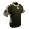 4 The Fallen - Military Green and Tan Short Sleeve Polo