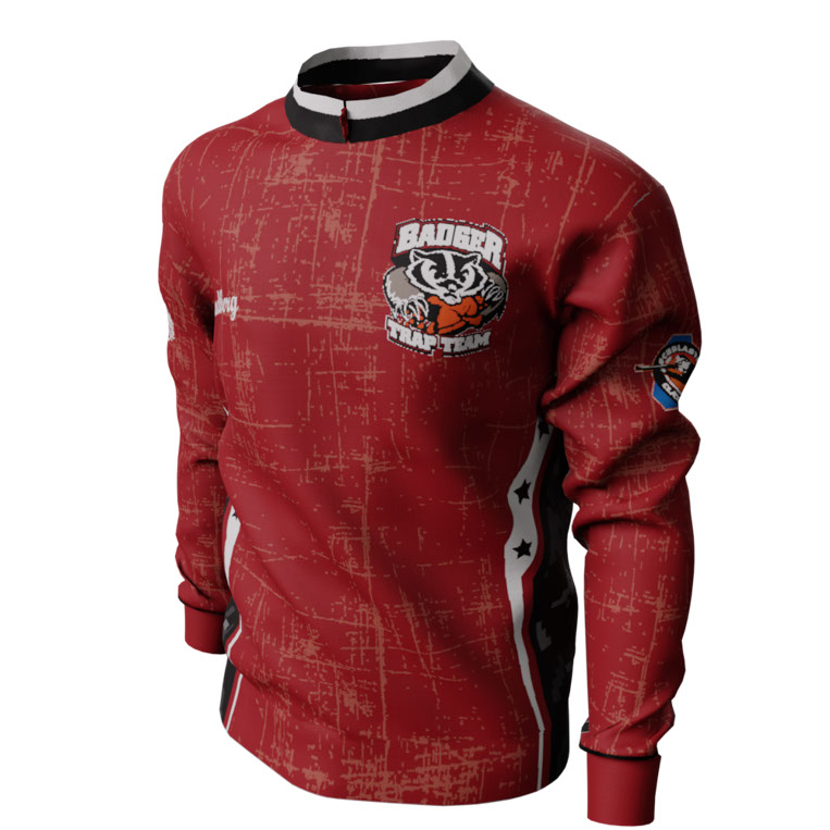 Badger Trap Team Long Sleeve Shirt - red