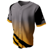 Bases Loaded Gray and Yellow Custom Baseball Jersey