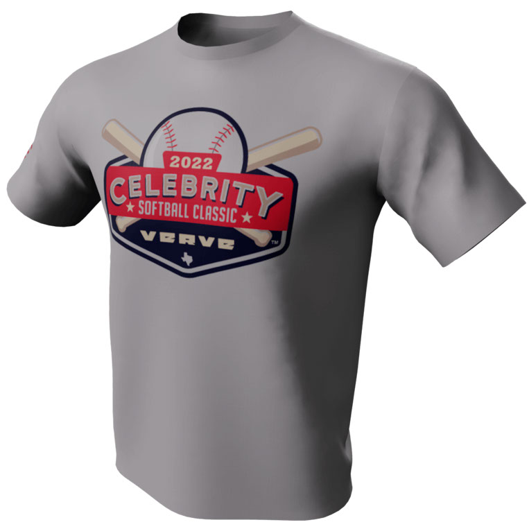 Celebrity Softball Classic - Gray T Shirt