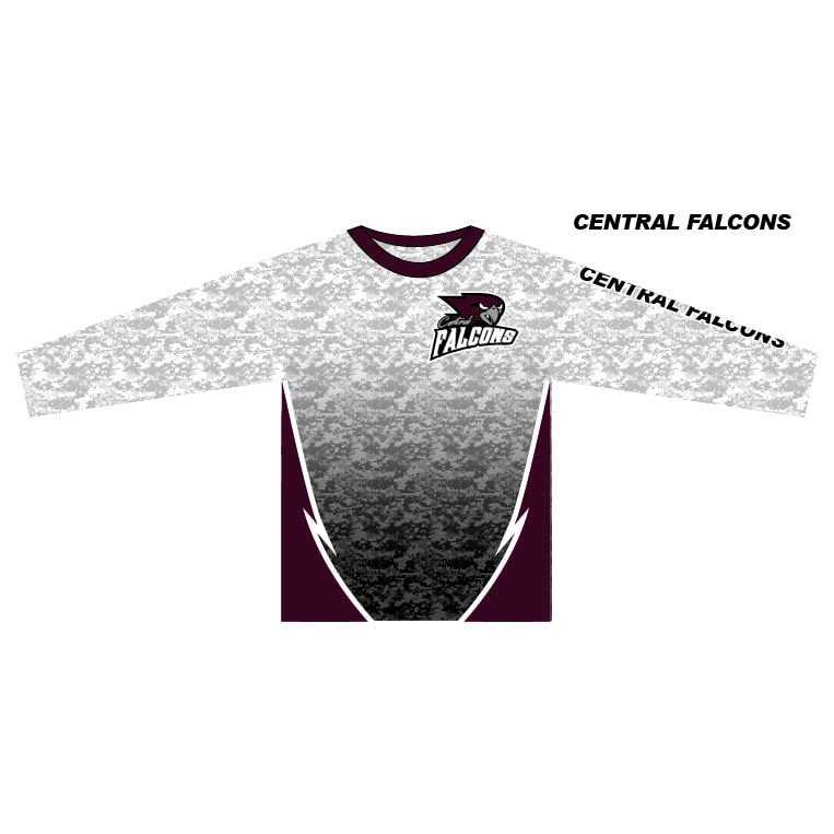 Central Falcons - Long Sleeve Black Shirt