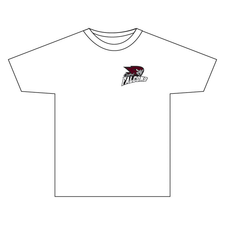 Central Falcons - White Performance T-Shirt