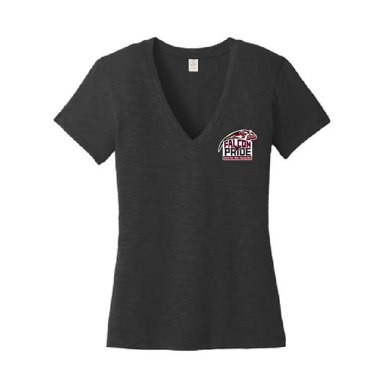 Central Falcons - Women's V-Neck T-Shirt | ShirtsandLogos