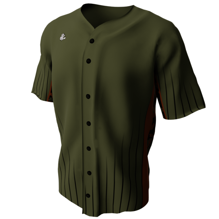 Field Commander - Army Green Custom Baseball Jersey