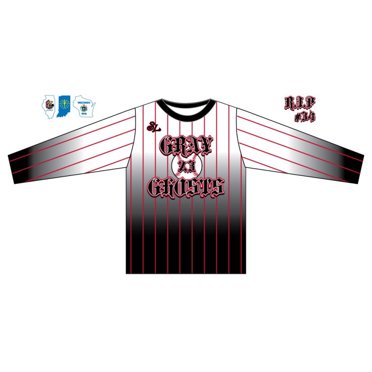 Gray Ghosts White Fade Jersey - Image 3