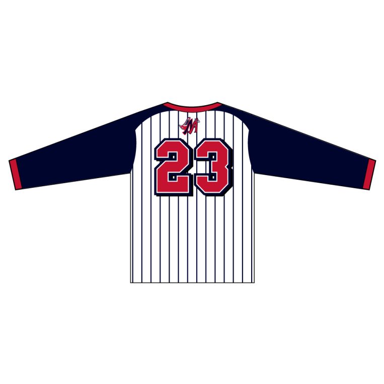 Milwaukee Angels Pinstripe Long Sleeve Shirt - Image 2