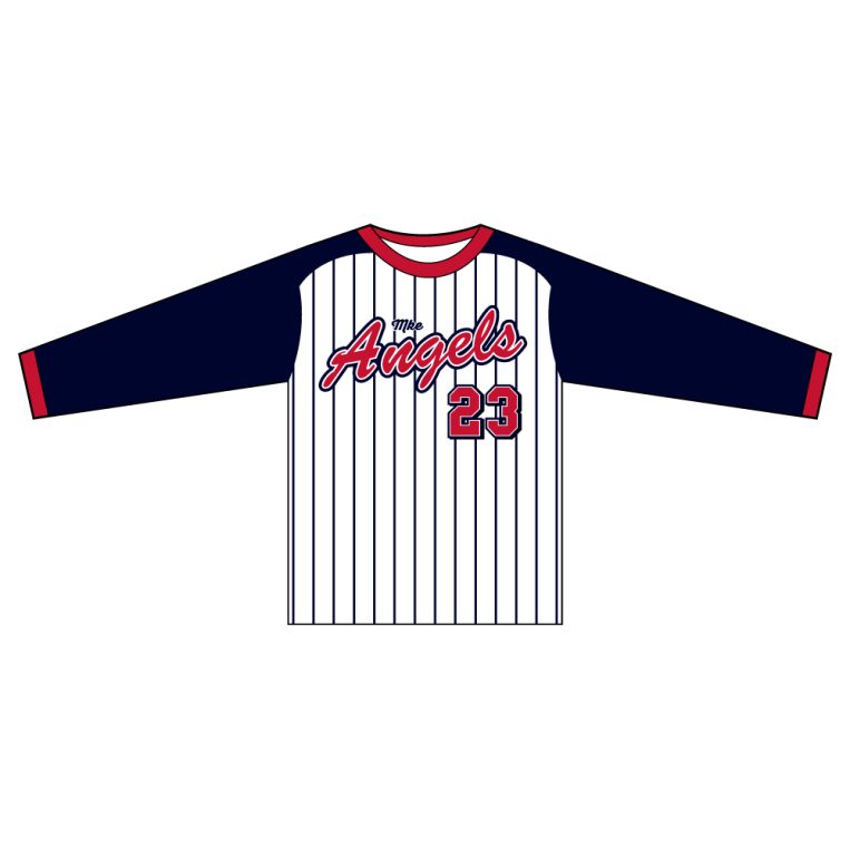 Milwaukee Angels Pinstripe Long Sleeve Shirt