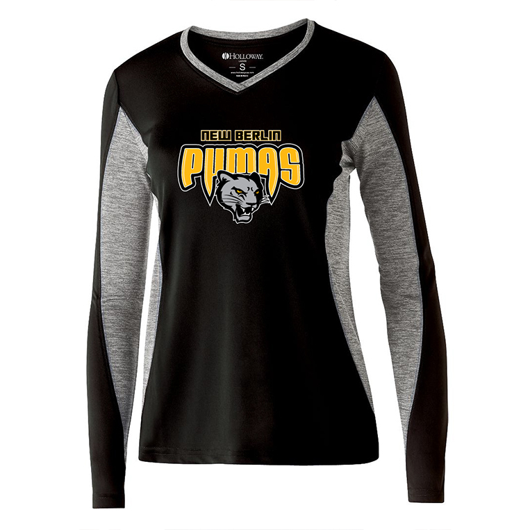 New Berlin Pumas - Women's Halloway Screen Printed Long Sleeve Shirt