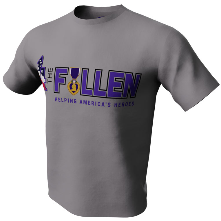 Purple Heart - 4 The Fallen Tech T-Shirt