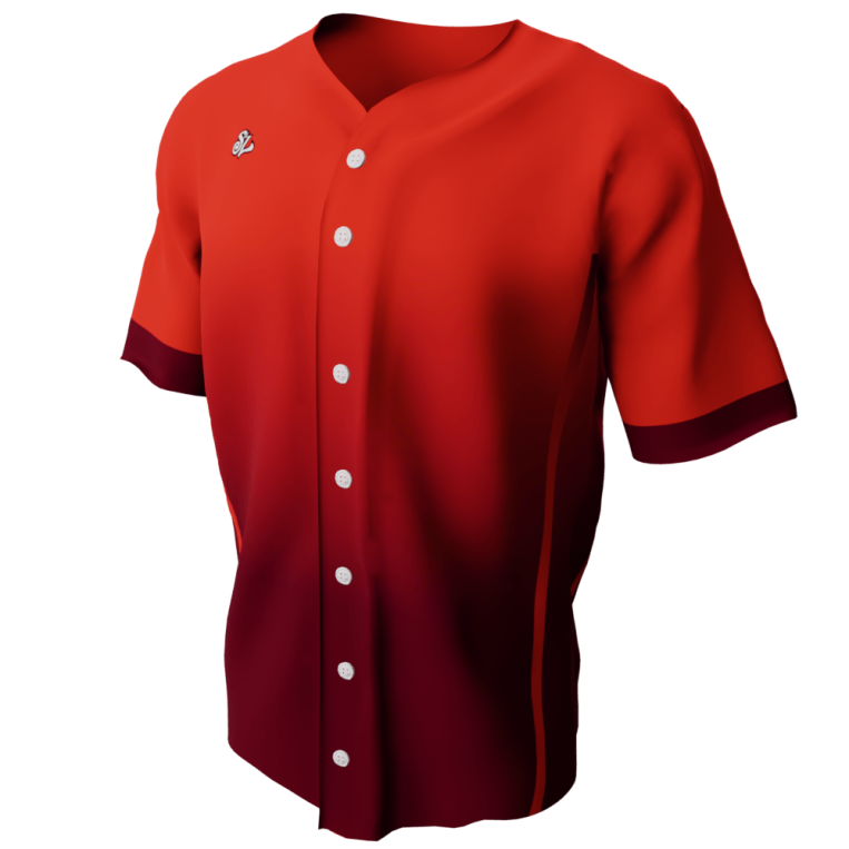 Ultimate Fade Red Custom Baseball Jersey