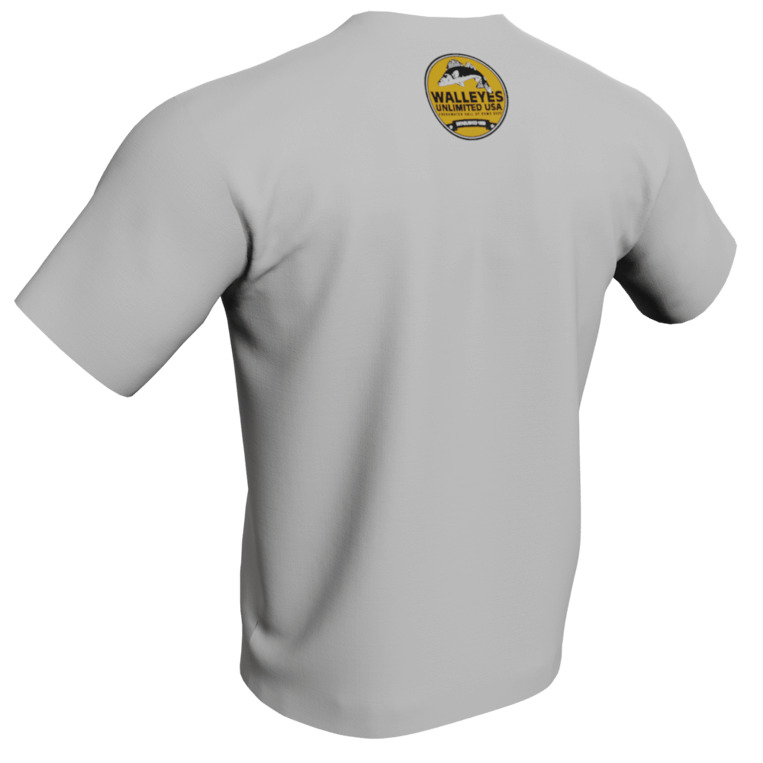 Walleyes Unlimited USA Tech T-Shirt - back